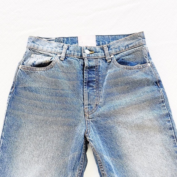 Revice Mom Jeans Distressed Vintage Wash Denim Button Fly SZ28 - Picture 7 of 9